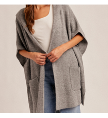 Hem & Thread HOODED SWEATER PONCHO