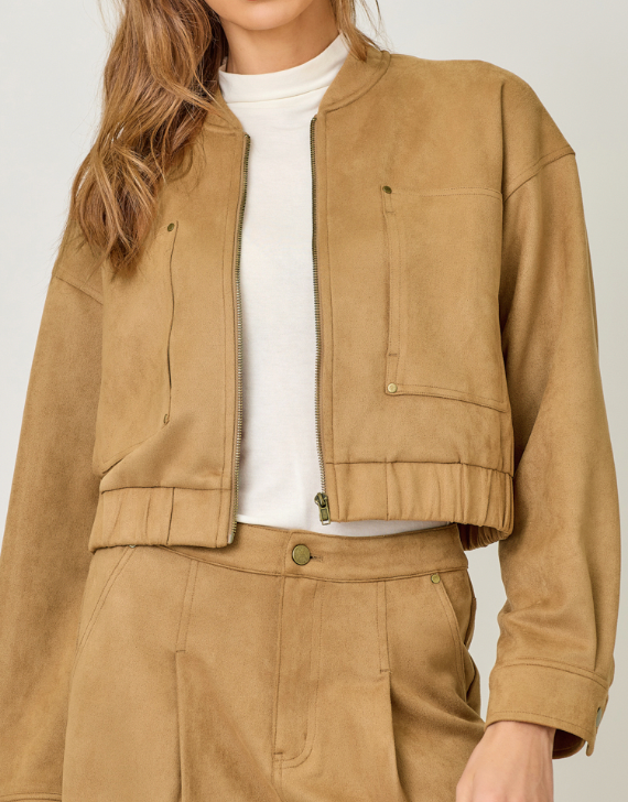 Mystree Suede Bomber