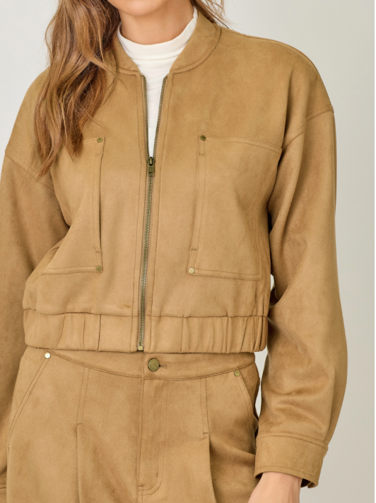 Mystree Suede Bomber