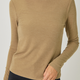 Mystree Knit Mock Neck -Latte