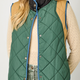 Mystree Color Blocked Vest- Green