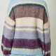 Mystree Color Blocked Open Sweater- Blues