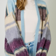 Mystree Color Blocked Open Sweater- Blues