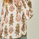 Mystree Printed Peasant Blouse