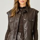 Mystree Faux Leather Vest