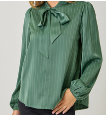 Mystree Ribbon Tie Stripe- Green