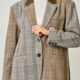 Mystree Freckled Herringbone Oversized Jacket