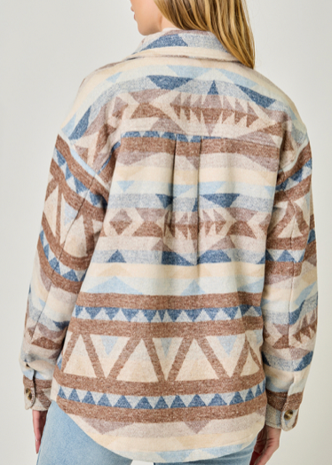 Mystree Aztec Shirt Jacket