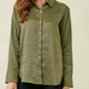 Mystree Button Down Silk Relaxed Shirt