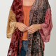 Mystree Mixed Print Burn-Out Wrap Kimono
