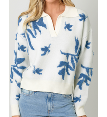 Mystree Floral Pullover Sweater