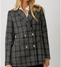 Mystree Double Breast Tweed Jacket