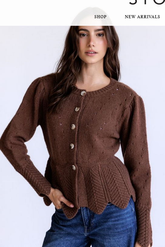 Storia Flare Fitted Sweater