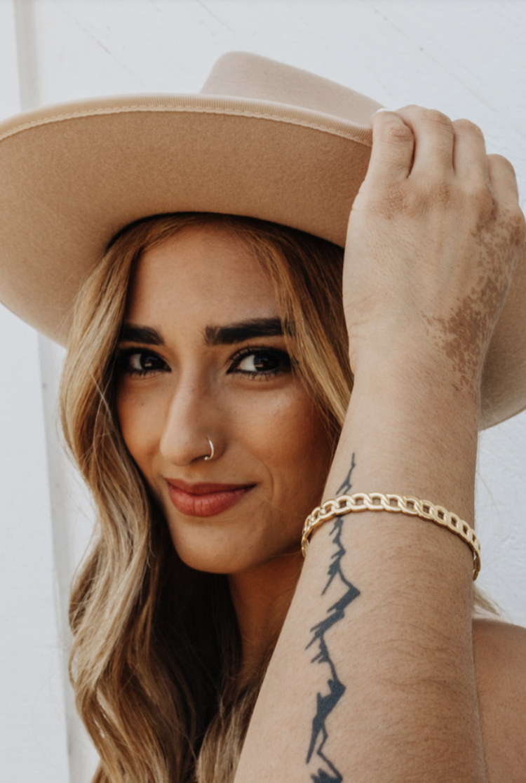 Crowned Free Generosity Bracelet – 14K Gold Plated Ethical Adjustable Cuff