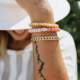 Crowned Free Generosity Bracelet – 14K Gold Plated Ethical Adjustable Cuff