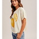 Hem & Thread Crewneck Short Sleeve Lemon Motif Sweater