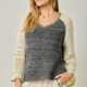 Mystree Raglan Sleeve Crochet Sweater