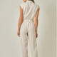 Mystree Belted Pinstripe Jumpsuit