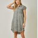 Mystree Fluttered S/V Tencel Shirt Dress
