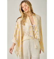 Mystree Floral Satin Kimono