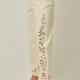 Mystree Straight Leg Mom Jeans with Eyelet Embroidery