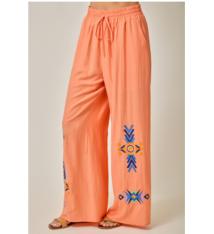 Unemployed Philosophers Guild Embroidered Wide Leg Lounge Pants