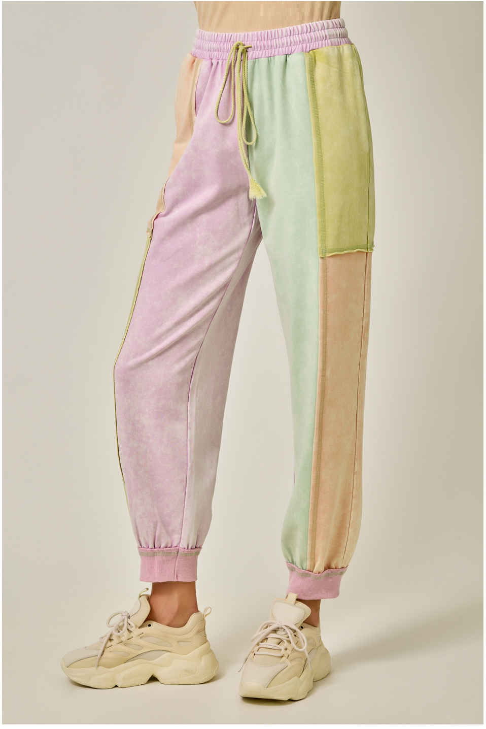 Mystree Color Blocked Track Pants