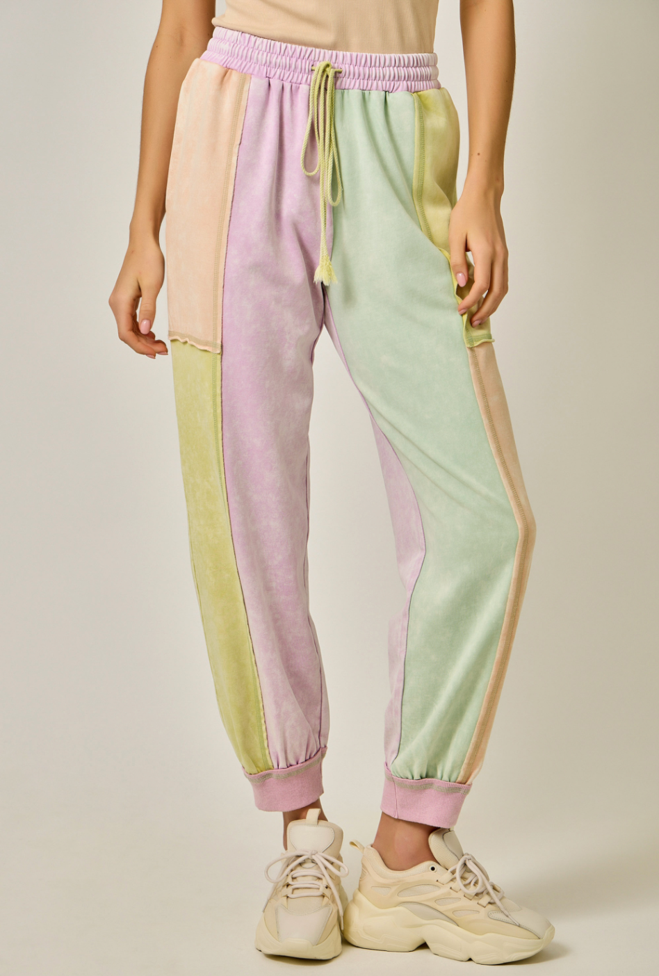 Mystree Color Blocked Track Pants