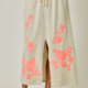Mystree French Terry Embroidered Midi Skirt
