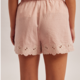 Hem & Thread Elasticated Waist Ribbon Tie Embroidery Shorts