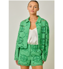 Mystree Cotton Eyelet Jacket |