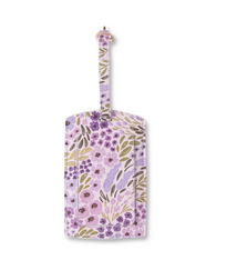 Elyse Breanna Design Botanical Print Mushroom Leather Luggage Tag