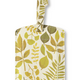 Elyse Breanna Design Botanical Print Mushroom Leather Luggage Tag