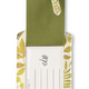 Elyse Breanna Design Botanical Print Mushroom Leather Luggage Tag