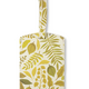 Elyse Breanna Design Botanical Print Mushroom Leather Luggage Tag