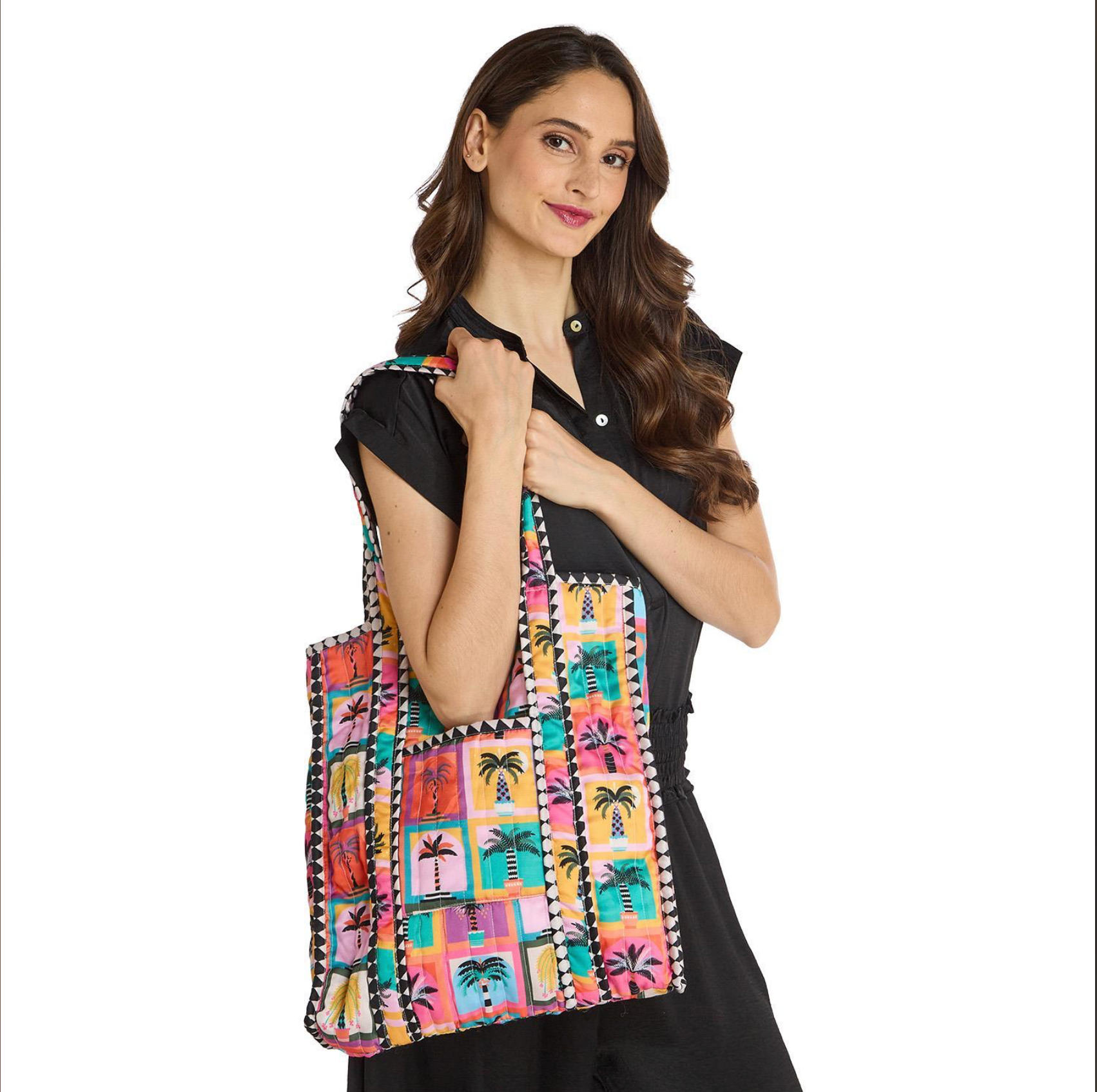 Two's Company Beldi Print Reversible Tote
