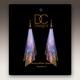 Illustrated Light Rainbow Abstract Floral Winged -DC EARRINGS