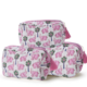 Two's Company Quilted Elephant Print Cosmetic and Accessories Pouch