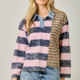 Mystree Mixed Stripe Polo Shirt