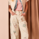 Mystree Veggie Embroidered Barrel Jeans