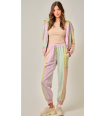 Mystree Color Blocked Track Pants