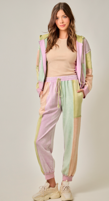 Mystree Color Blocked Track Pants