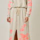 Mystree French Terry Embroidered Midi Skirt