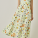 Mystree Double Gauze Tiered Long Dress