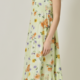 Mystree Double Gauze Tiered Long Dress