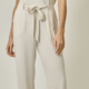 Mystree Belted Pinstripe Jumpsuit