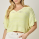 Mystree MELANGE RELAXED PULLOVER SWEATER