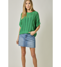 Mystree Short Sleeve Summer Dolman Sweater