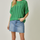 Mystree Short Sleeve Summer Dolman Sweater