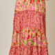 Mystree Mixed Berries Print Tiered Skirt